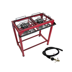 Fogão semi industrial master alta pressão 2 bocas alto com mangueira